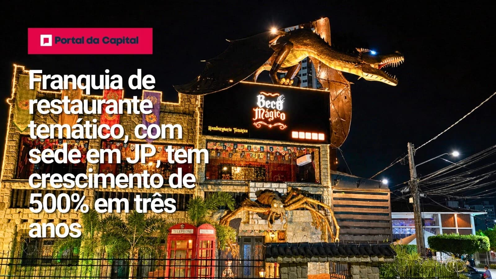 Reportagem destacando o Beco Mágico